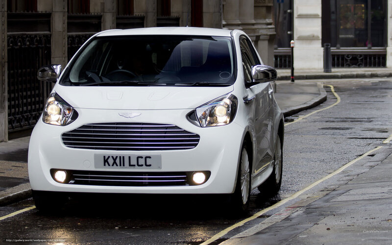 White Aston Martin Car — Urban, Photograph