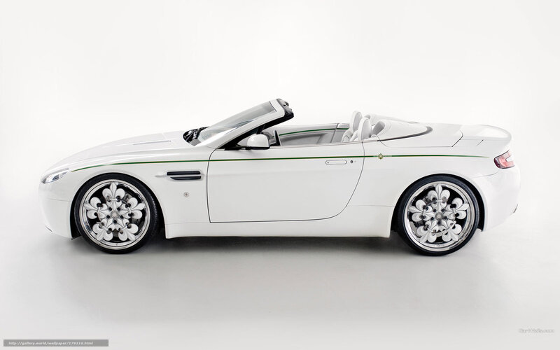 white aston martin convertible
