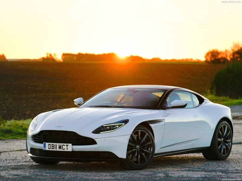 White Aston Martin Db11