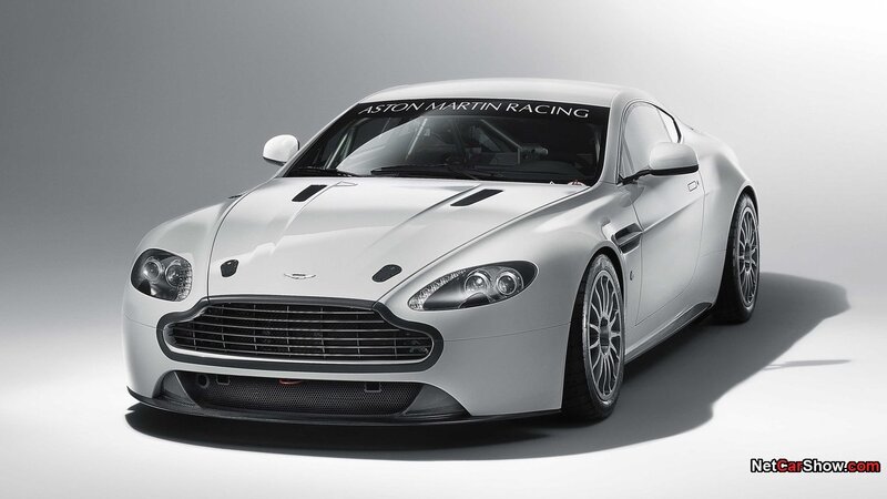 White Aston Martin Race Car — Silver