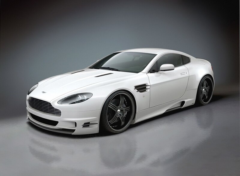 white Aston Martin sports car