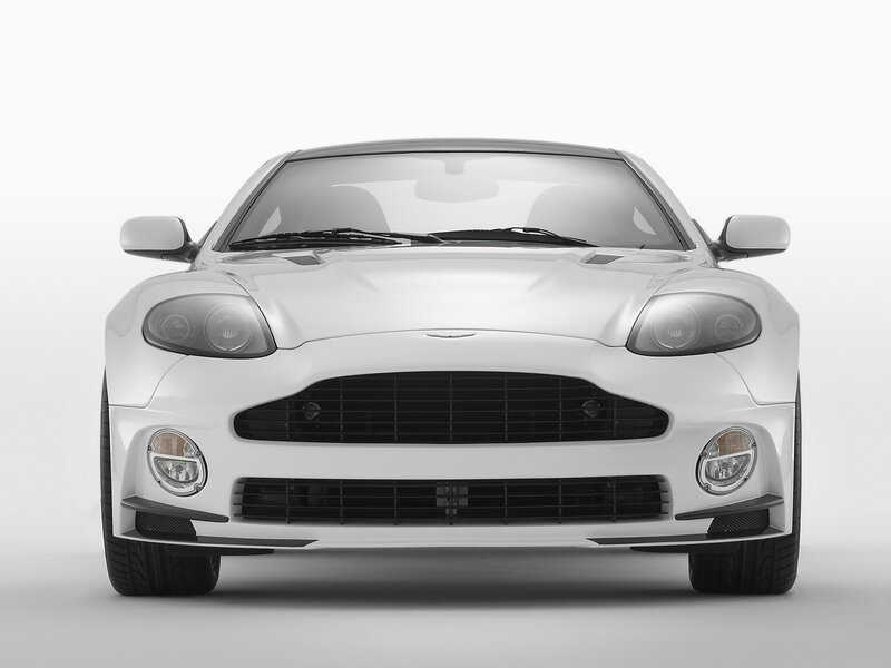 white aston martin sports car