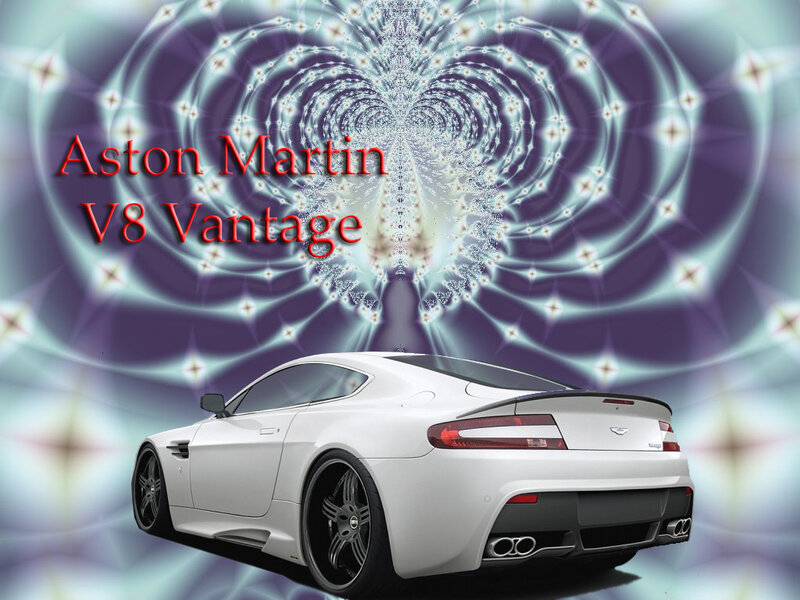 White Aston Martin V8