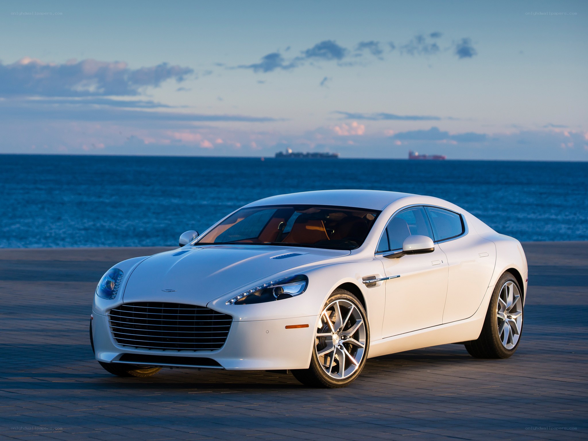 White Aston on the beach