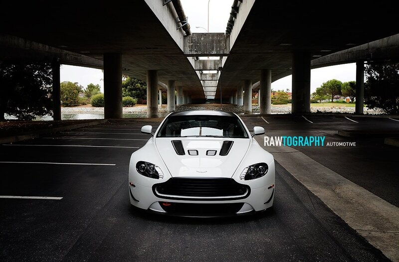 White Aston under a bridge