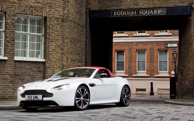 White Aston V12 at Gough Square