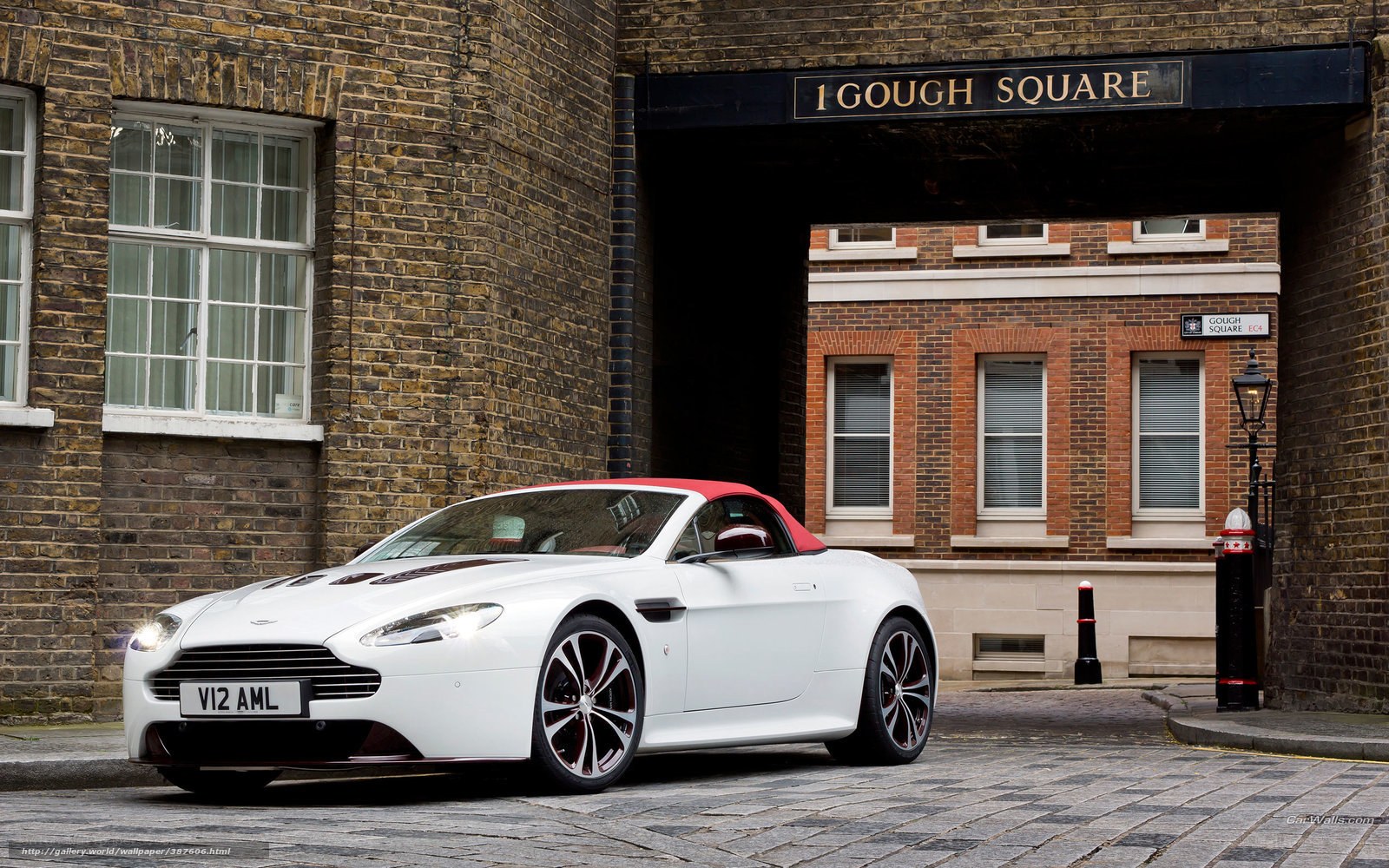 White Aston V12 at Gough Square
