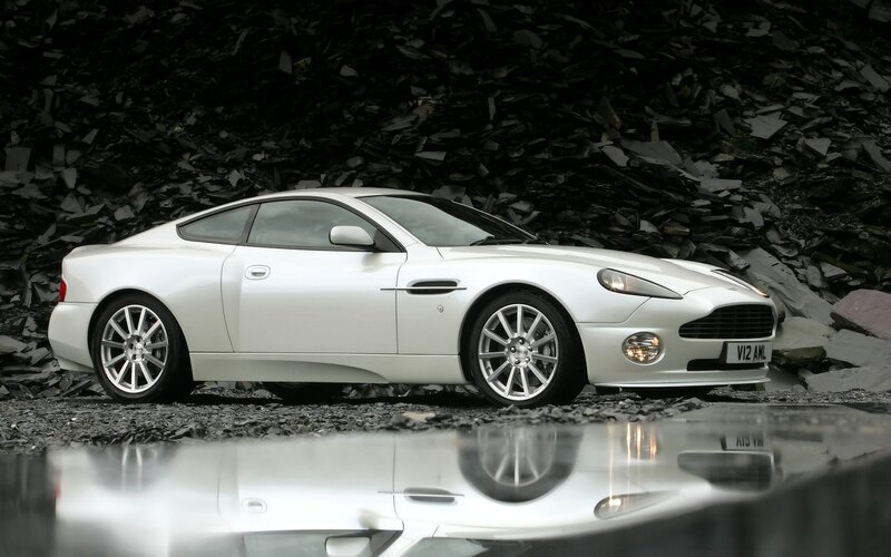 White Aston V12 Coupe