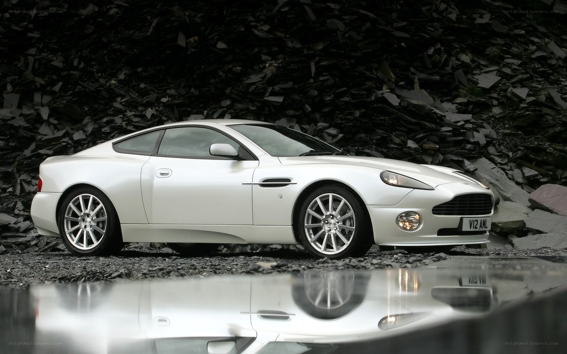 White Aston V12 Coupe