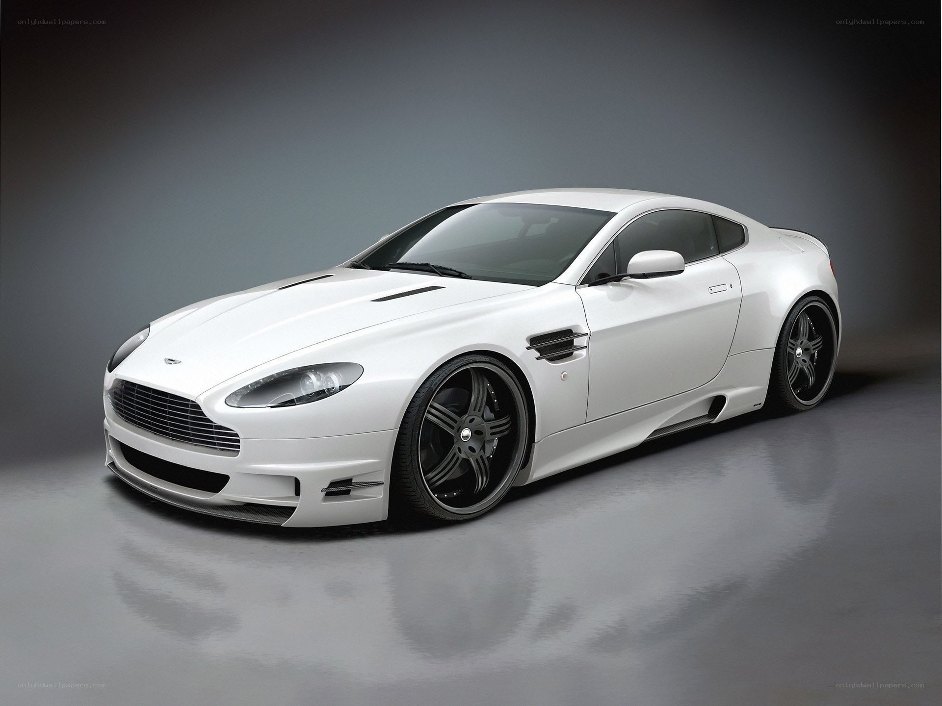 White Aston V12 Coupe