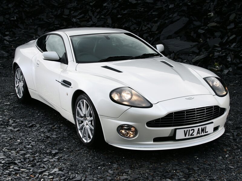 White Aston V12 Vantage