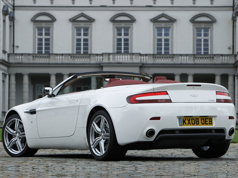 White Aston Vantage Roadster