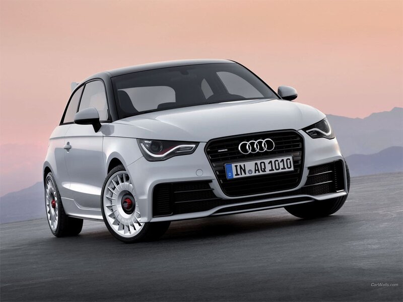 White Audi A1 car