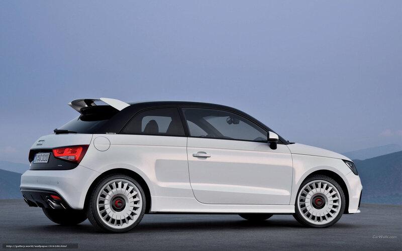 White Audi A1 Car — Calm