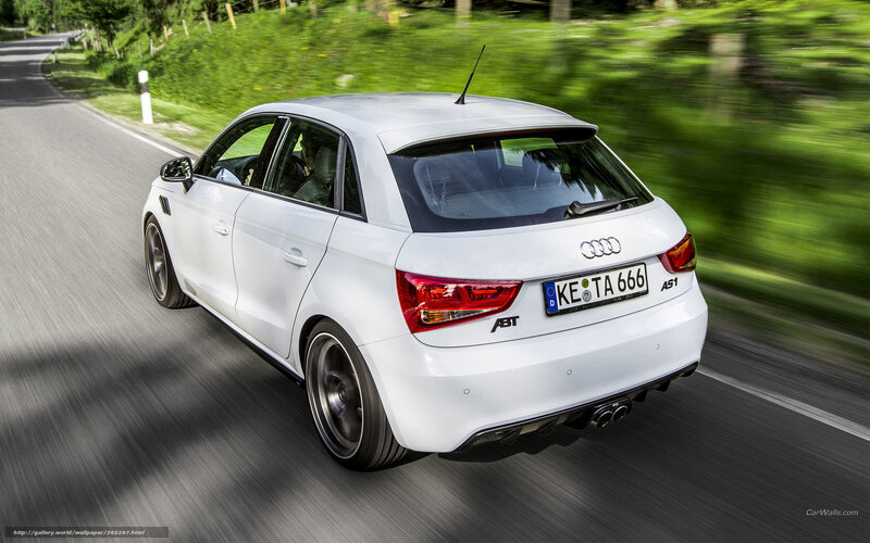 White Audi A1 Car — Dynamic, Afternoon
