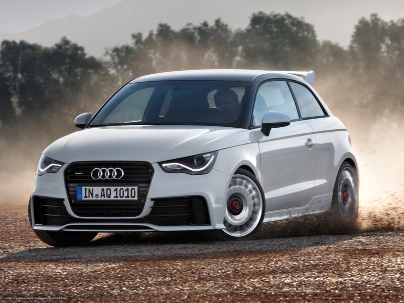 White Audi A1 Car — Dynamic