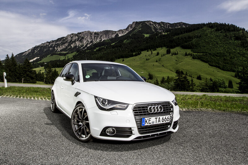White Audi A1 Car — Serene
