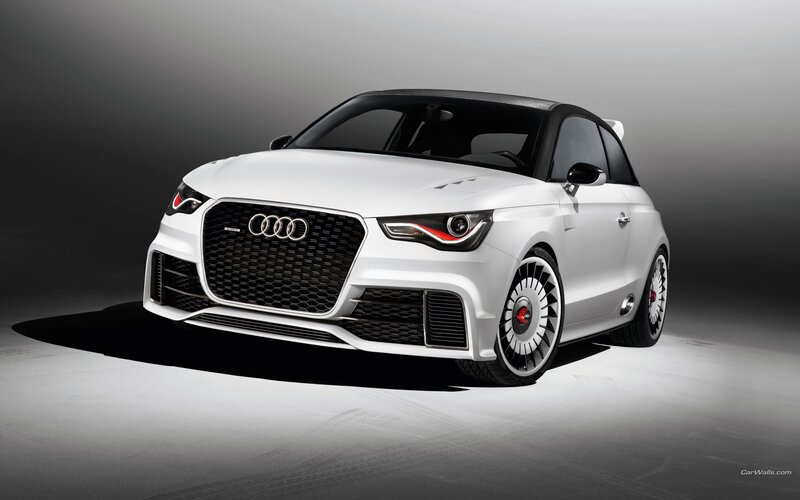 White Audi A1 Concept car