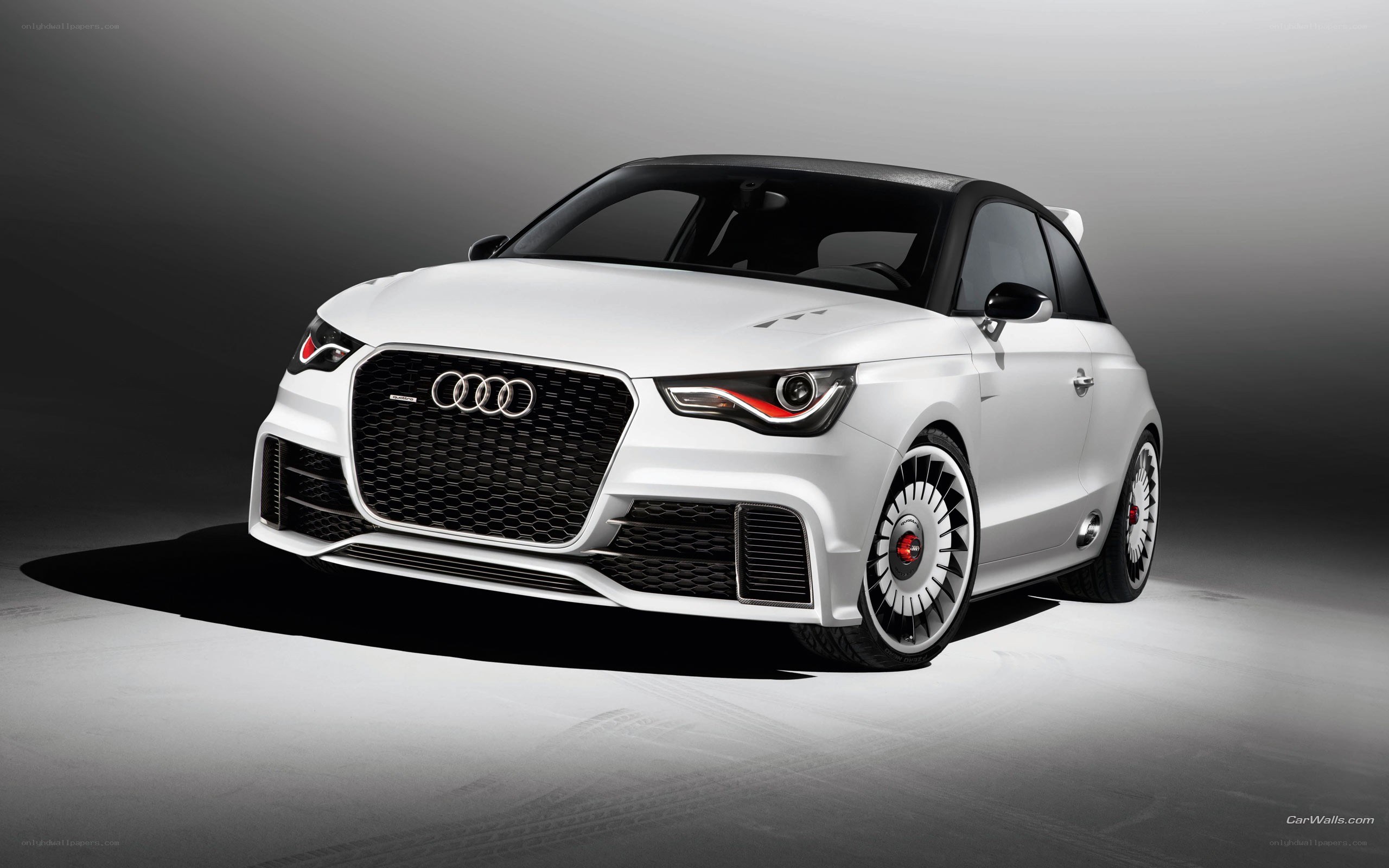 White Audi A1 Concept car