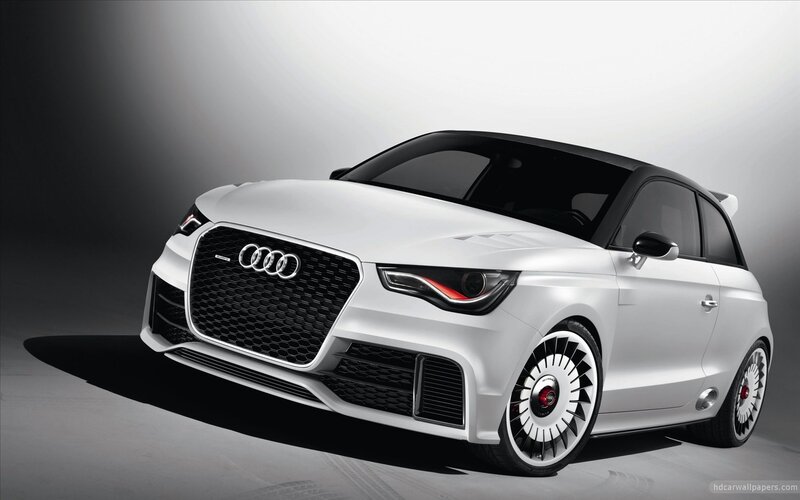 White Audi A1 Concept Car