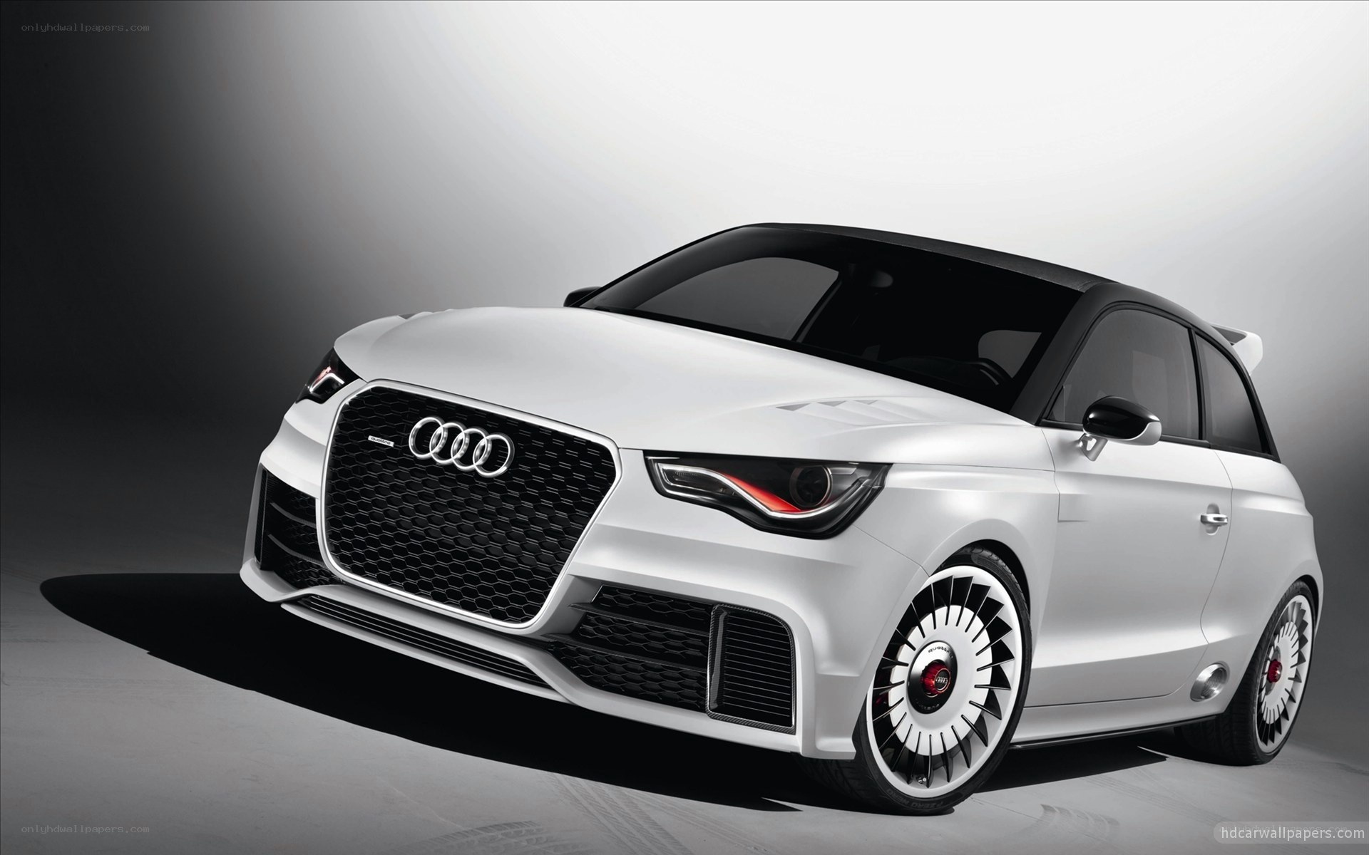 White Audi A1 Concept Car