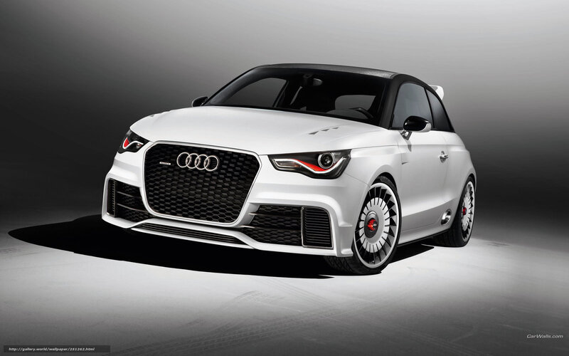 White Audi A1 Concept Car