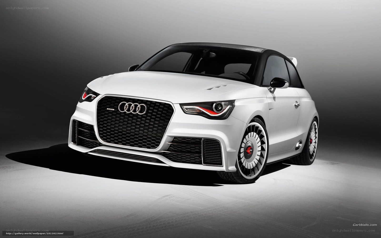 White Audi A1 Concept Car
