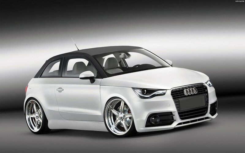 white audi a1 coupe
