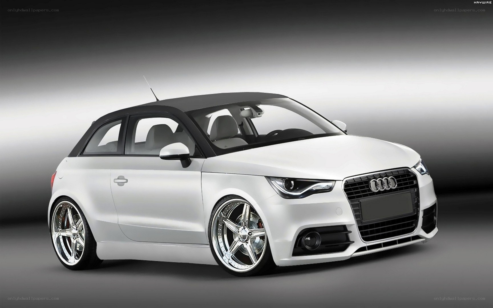 white audi a1 coupe