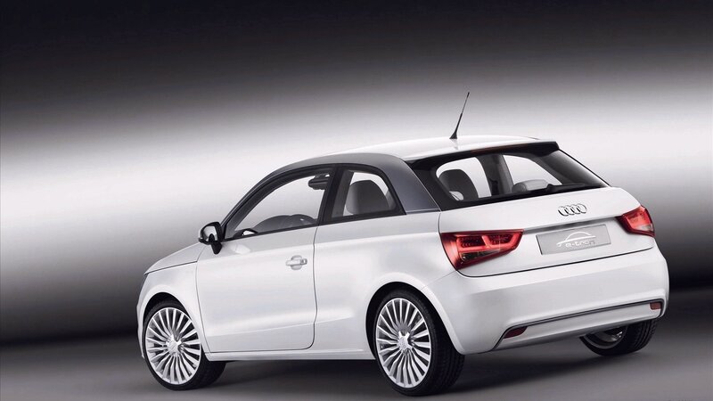 White Audi A1 e-tron concept