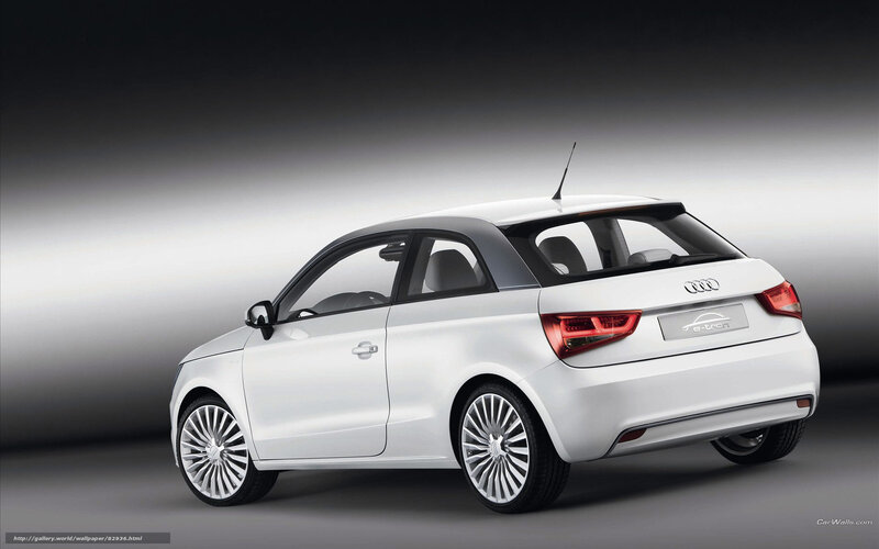 White Audi A1 e-tron concept