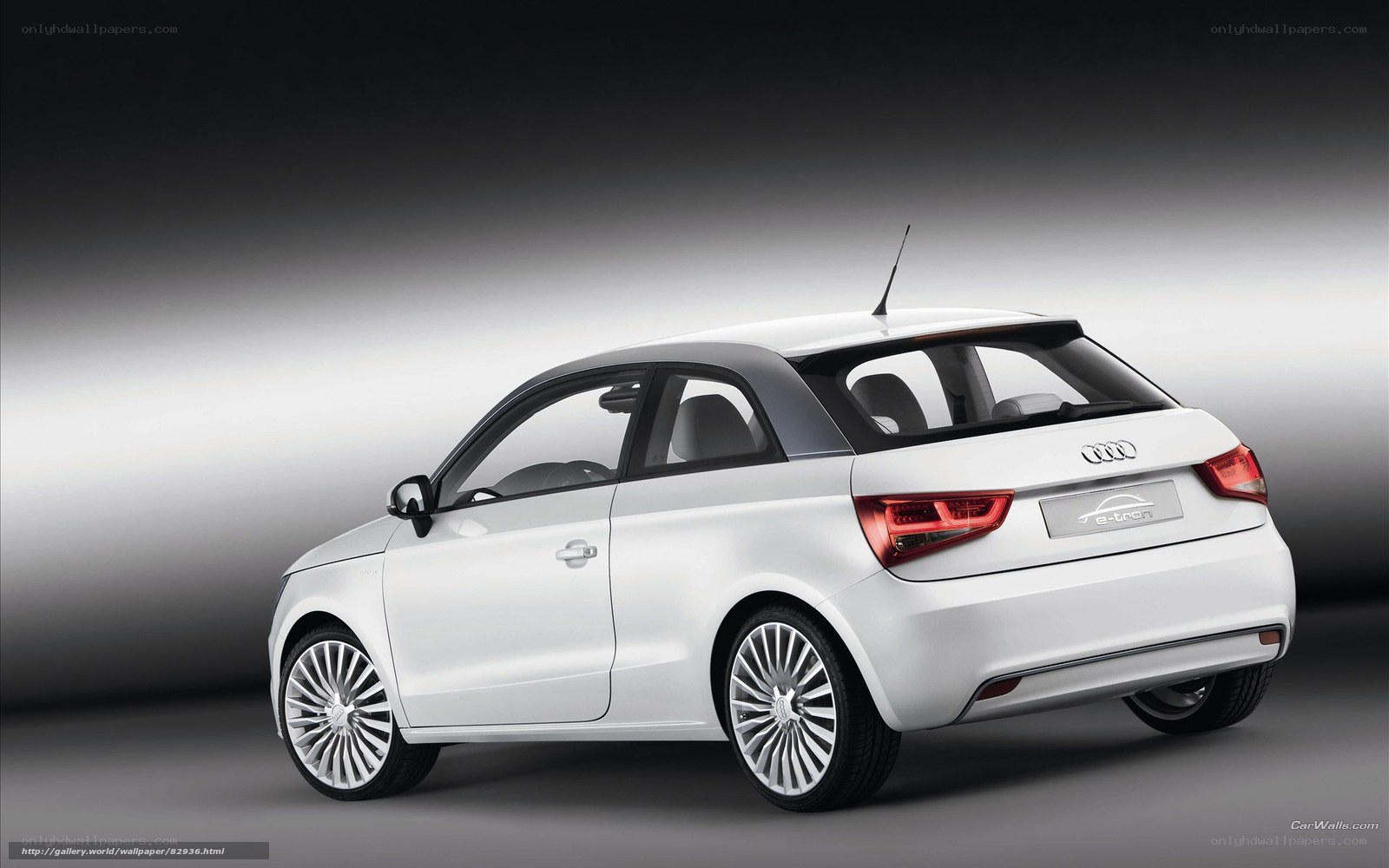 White Audi A1 e-tron concept