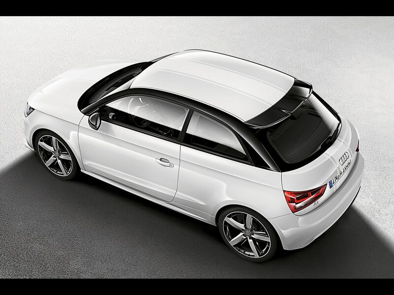 white audi a1 hatchback