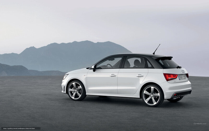 white audi a1 hatchback