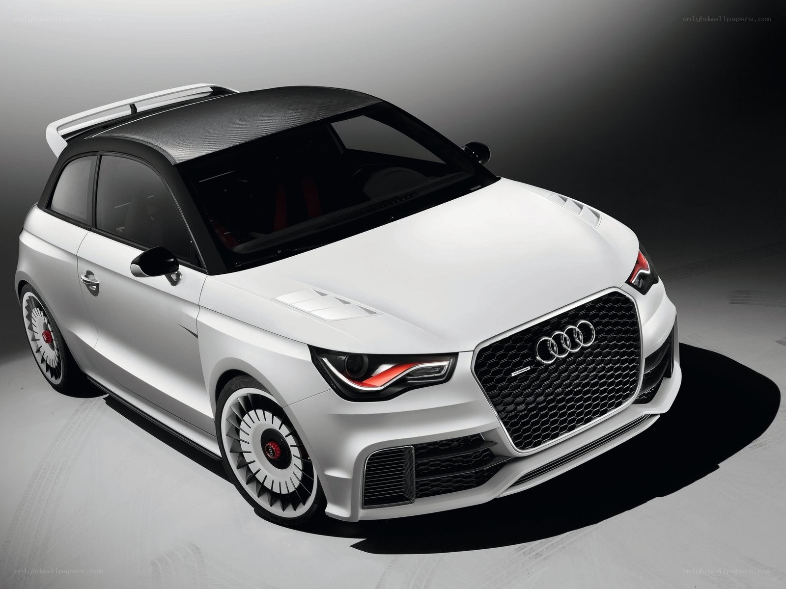 White Audi A1 quattro concept
