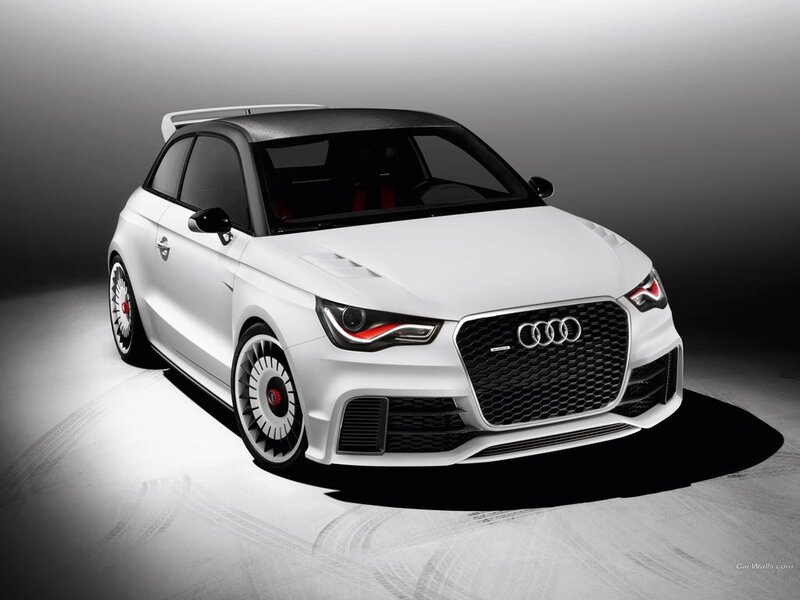 White Audi A1 quattro concept