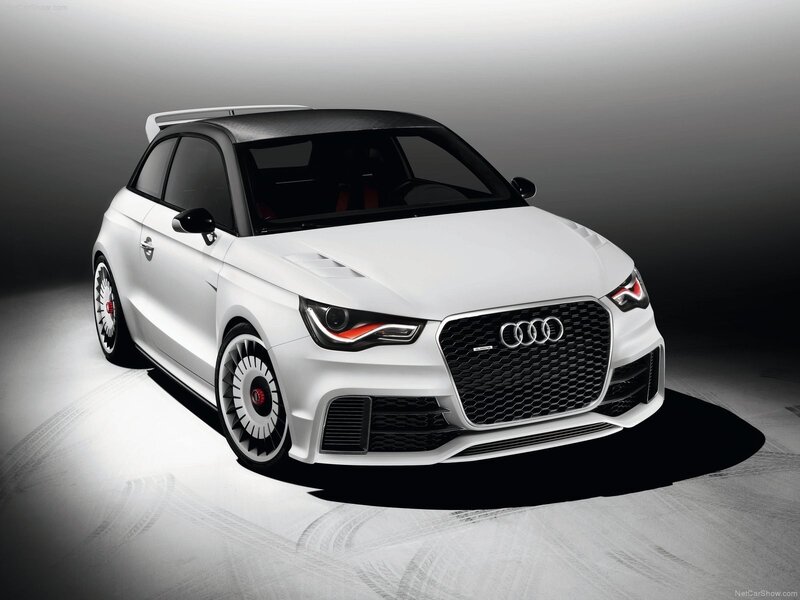White Audi A1 quattro Concept