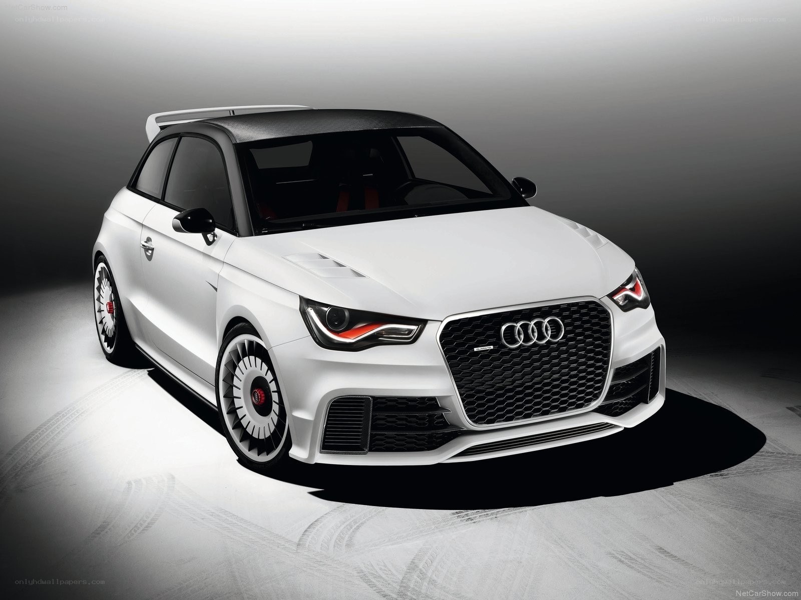 White Audi A1 quattro Concept