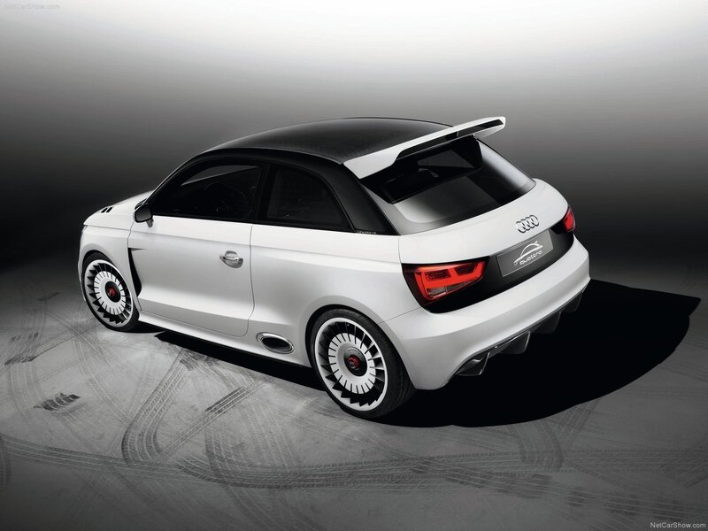 White Audi A1 Quattro — Dramatic