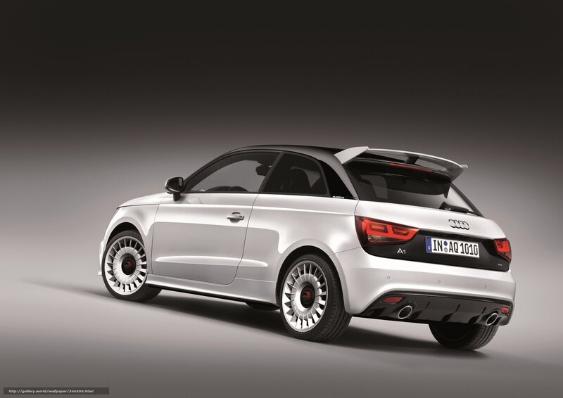 White Audi A1 quattro