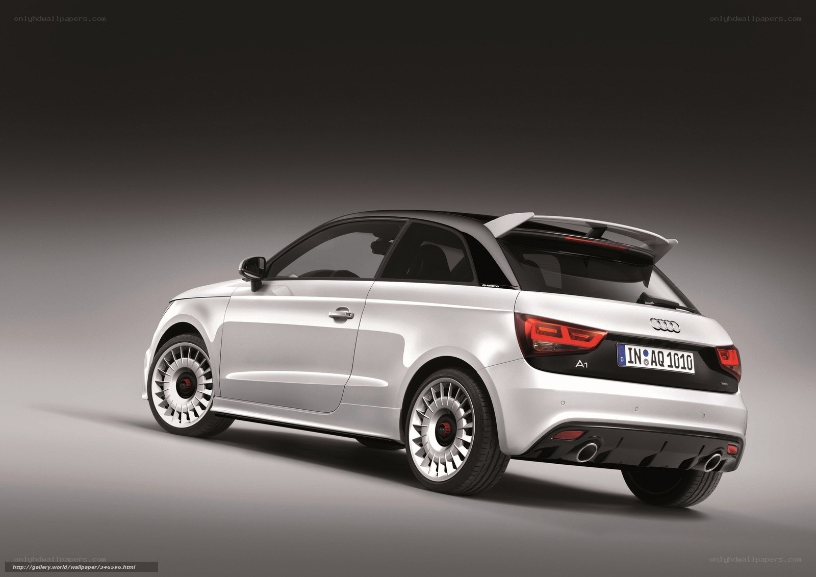 White Audi A1 quattro