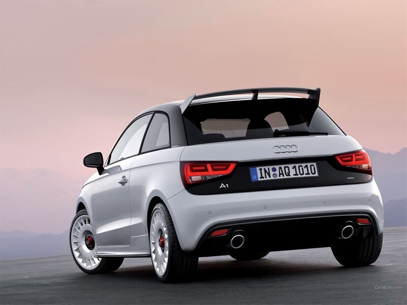 White Audi A1 Sportback