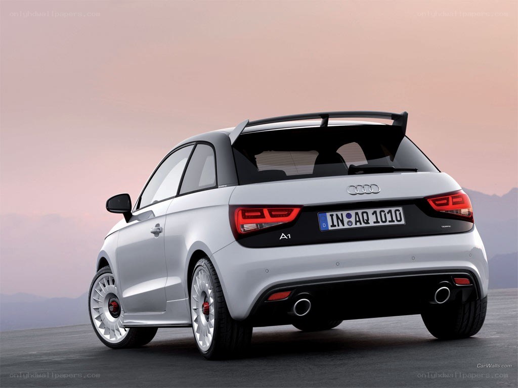 White Audi A1 Sportback