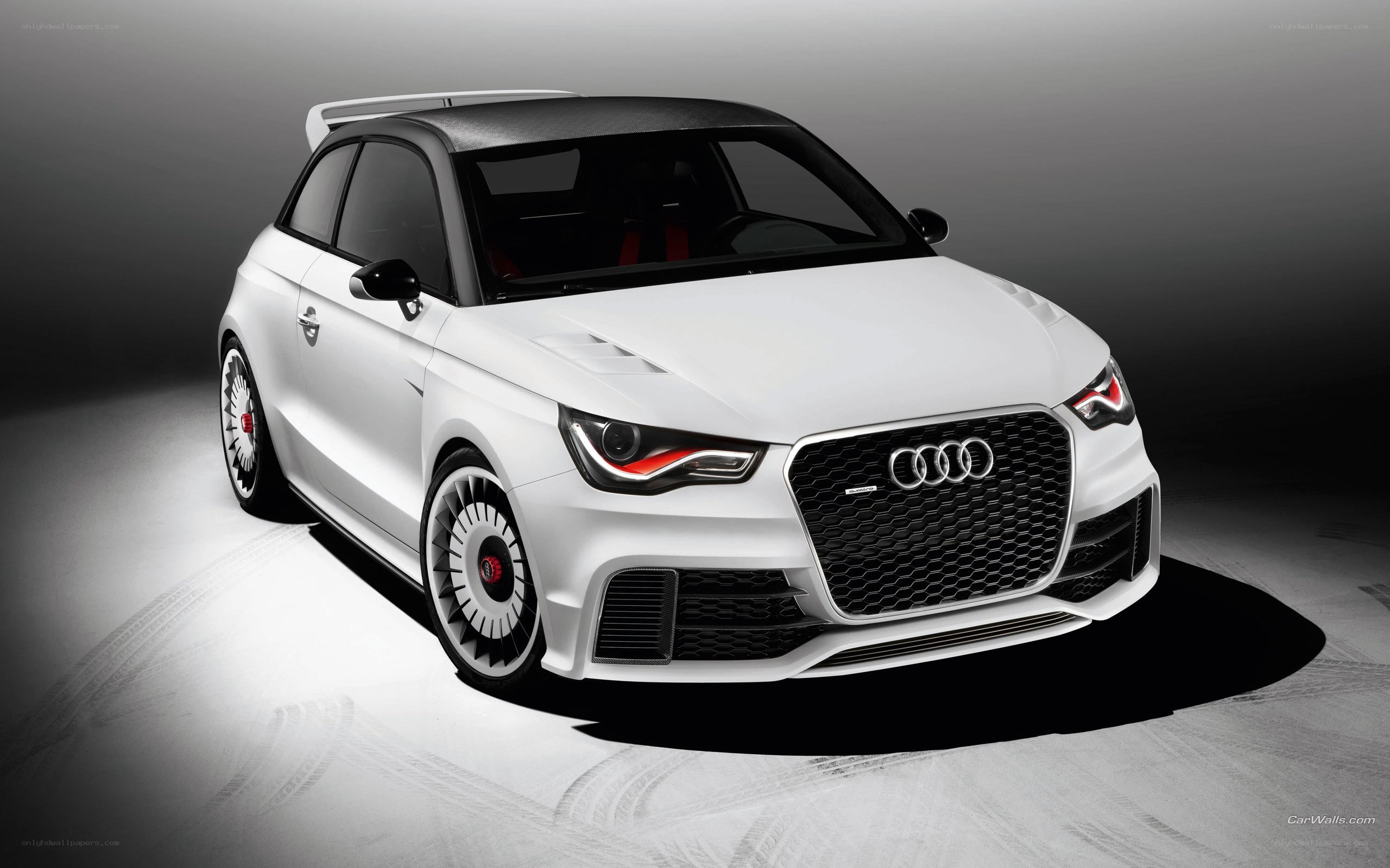 White Audi A1 Sportback