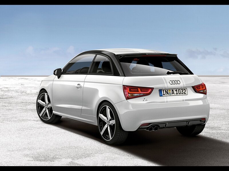 White Audi A1 Sportback