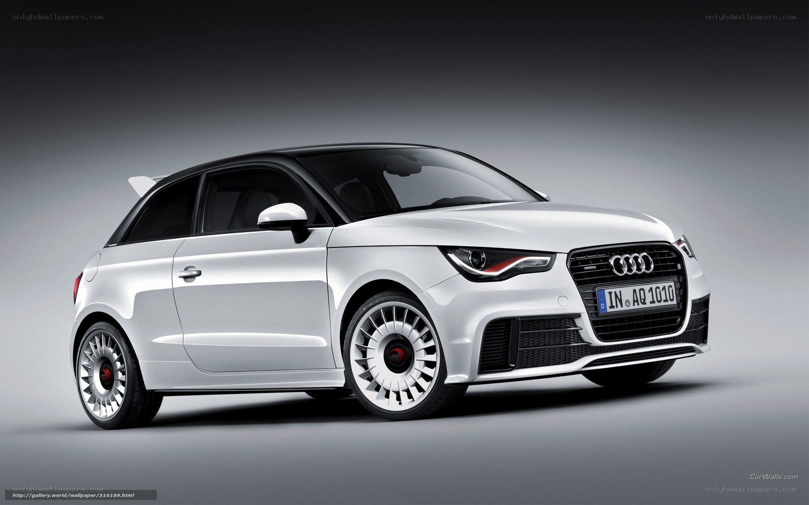 White Audi A1 Sportback
