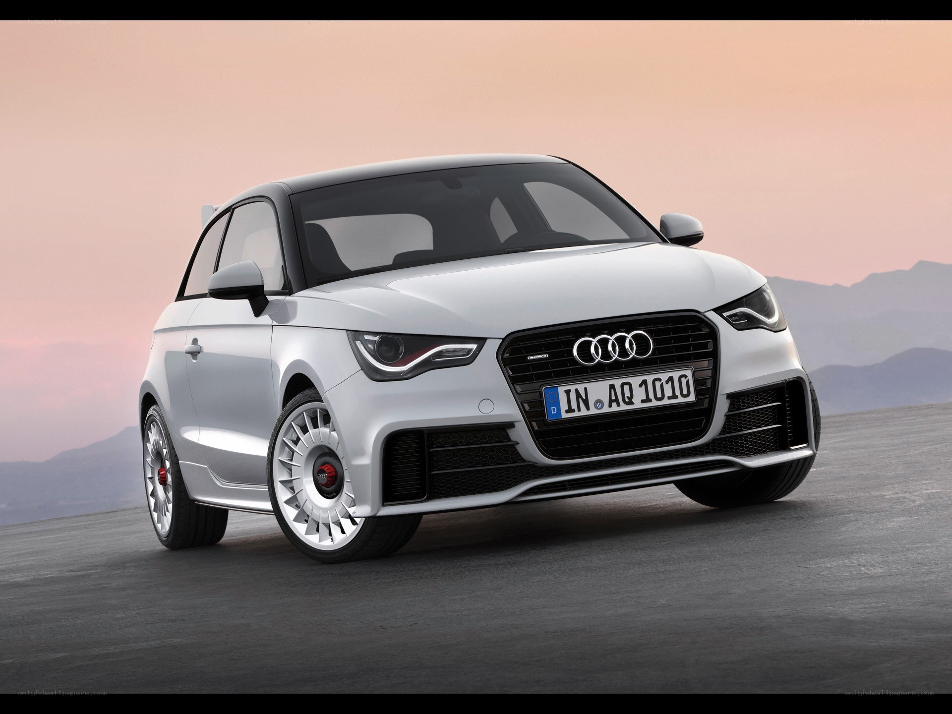 White Audi A1 Sportback