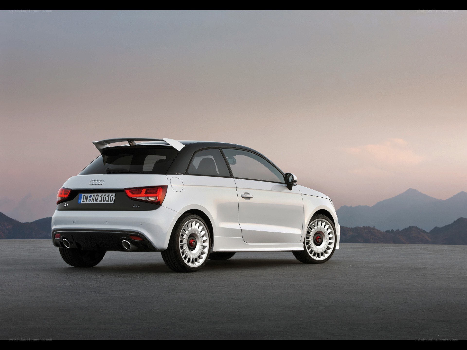 White Audi A1 Sportback