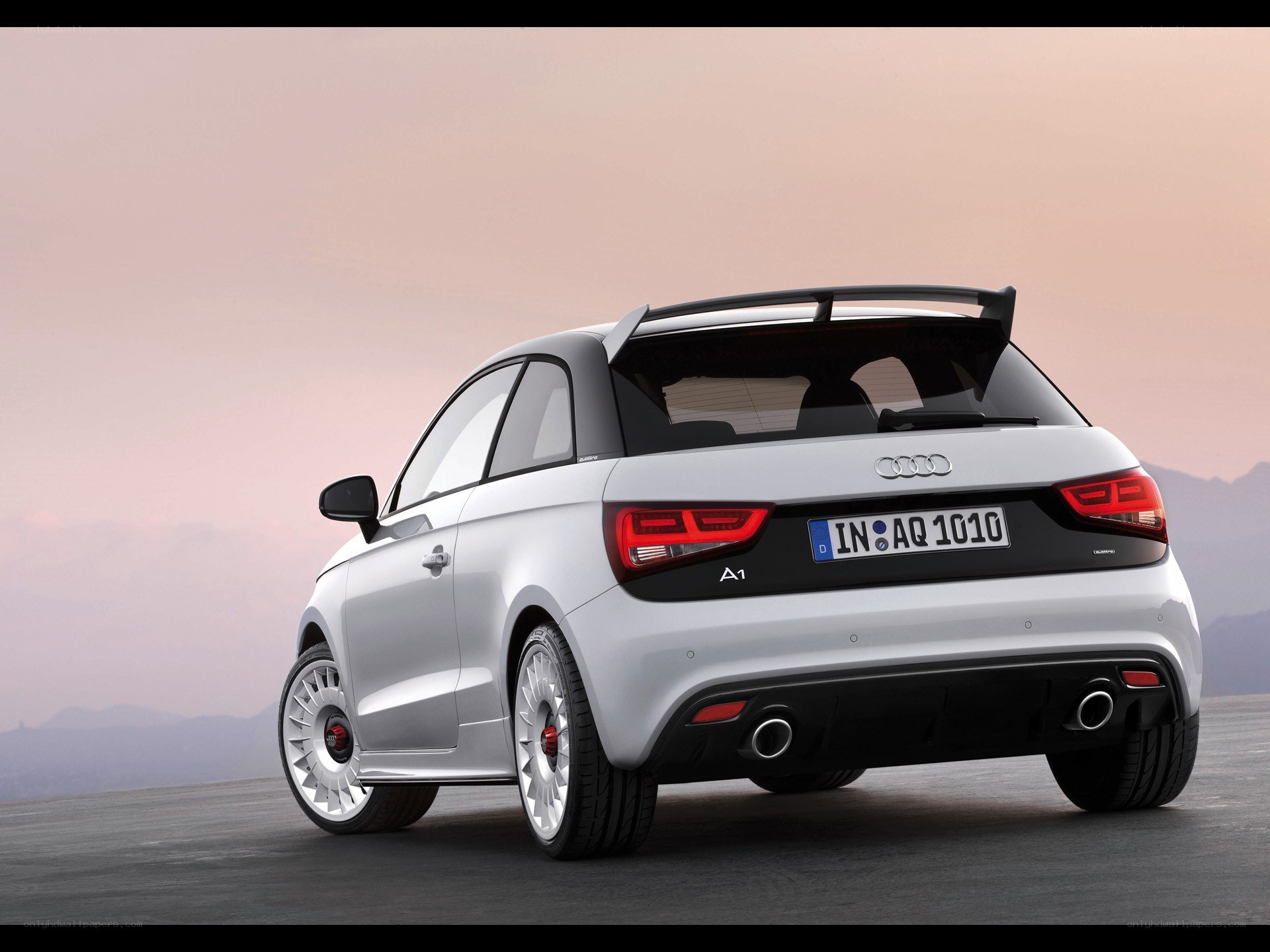 White Audi A1 Sportback