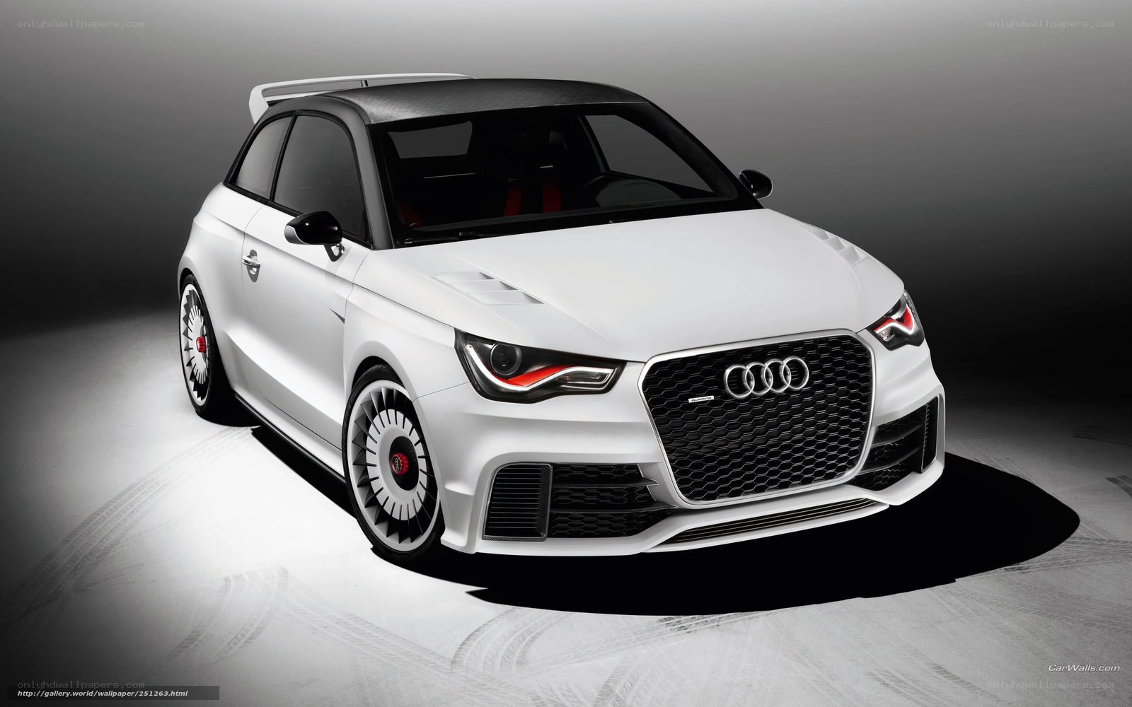 White Audi A1 Sportback